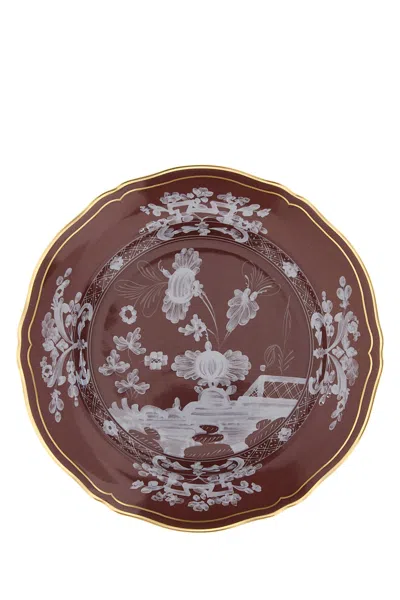 Ginori 1735 Oriente Italiano Dessert Plate In Brown