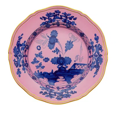 Ginori 1735 Oriente Italiano Dessert Plate In Pink/blue