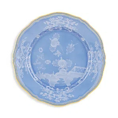 Ginori 1735 Oriente Italiano Flat Dinner Plate In Periwinkle Blue