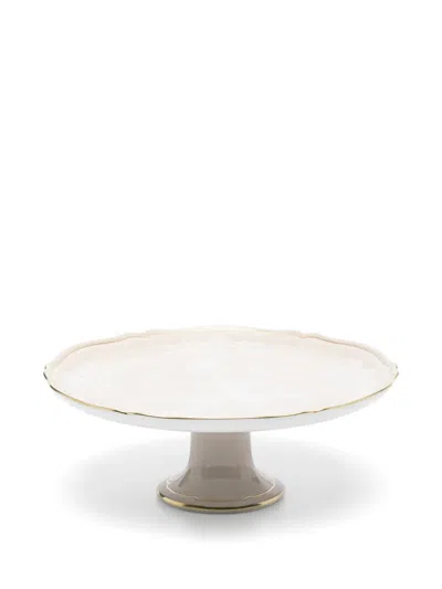 Ginori 1735 Oriente Italiano Floral-print Cake Stand In White