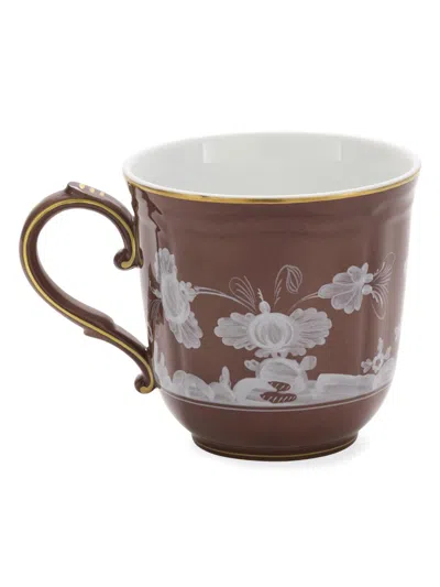 Ginori 1735 Oriente Italiano Gold-rimmed Mug In Brown
