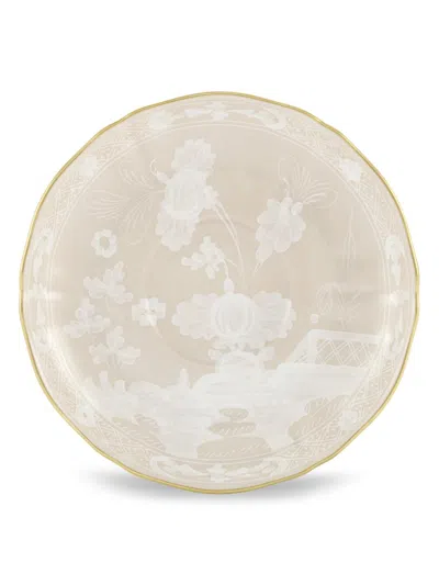 Ginori 1735 Oriente Italiano Gold-rimmed Tea Saucer In Brown