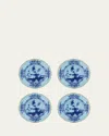 Ginori 1735 Oriente Italiano Iris Dessert Plates, Set Of 4 In Oi Iris
