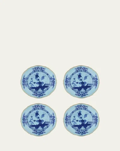 Ginori 1735 Oriente Italiano Iris Dessert Plates, Set Of 4 In Oi Iris