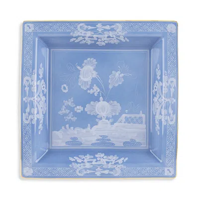Ginori 1735 Oriente Italiano Large Square Change Tray In Blue