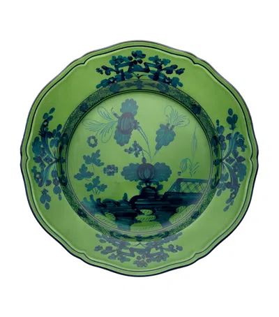 Ginori 1735 Oriente Italiano Malachite Plate In Green