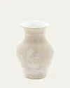Ginori 1735 Oriente Italiano Meringa Ming Vase - 10" In Oi Meringa