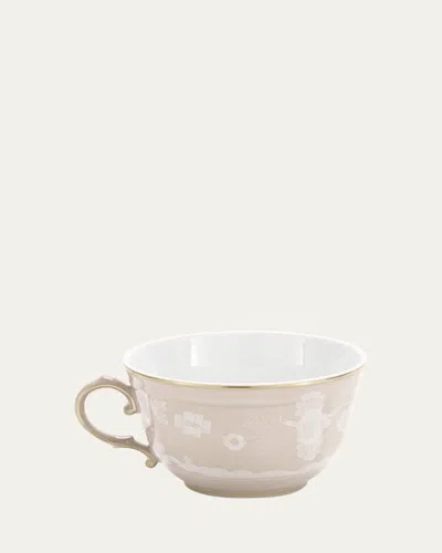 Ginori 1735 Oriente Italiano Meringa Teacup, 7.43 Oz. In Oi Meringa