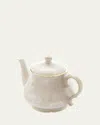 Ginori 1735 Oriente Italiano Meringa Teapot For 6, 24 Oz. In Oi Meringa