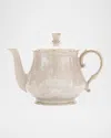 Ginori 1735 Oriente Italiano Meringa Teapot For 6, 24 Oz. In Oi Meringa
