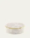 Ginori 1735 Oriente Italiano Meringa Trinket Box With Cover In Oi Meringa