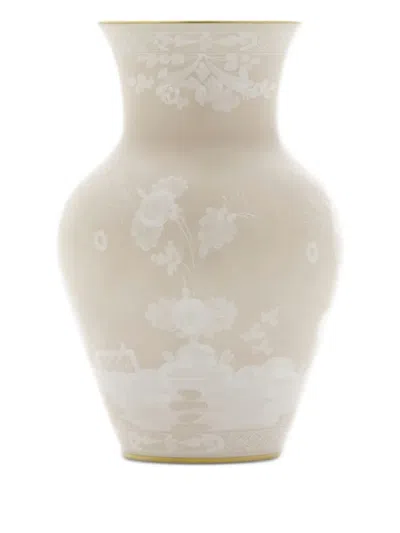 Ginori 1735 Oriente Italiano Meringa Vase In Neutral