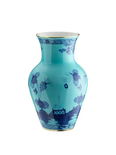 Ginori 1735 Oriente Italiano Ming Vase In Blue