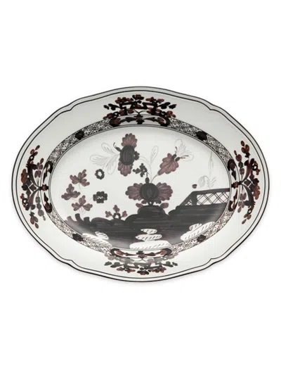 Ginori 1735 Oriente Italiano Oval Platter In Albus