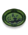 Ginori 1735 Oriente Italiano Oval Platter, Malachite In Green