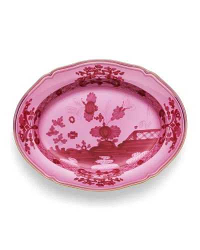 Ginori 1735 Oriente Italiano Oval Platter, Porpora In Pink