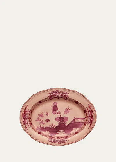 Ginori 1735 Oriente Italiano Oval Platter, Vermiglio In Pink