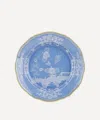 Ginori 1735 Oriente Italiano Periwinkle Flat Dessert Plate In Blue