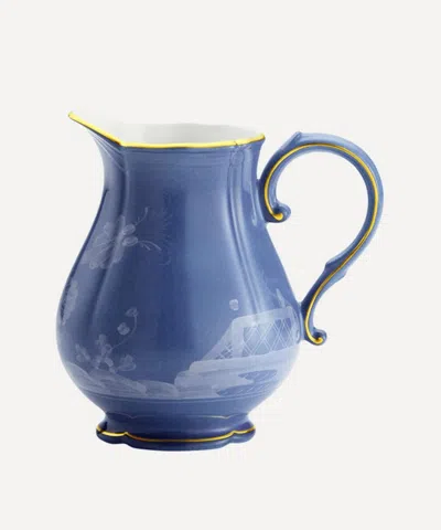 Ginori 1735 Oriente Italiano Periwinkle Milk Pitcher In Blue