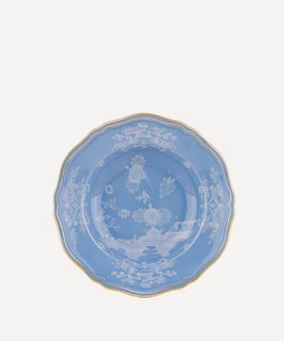 Ginori 1735 Oriente Italiano Periwinkle Soup Plate