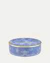 Ginori 1735 Oriente Italiano Pervinca Round Trinket Box With Cover In Orienteit Pervinca