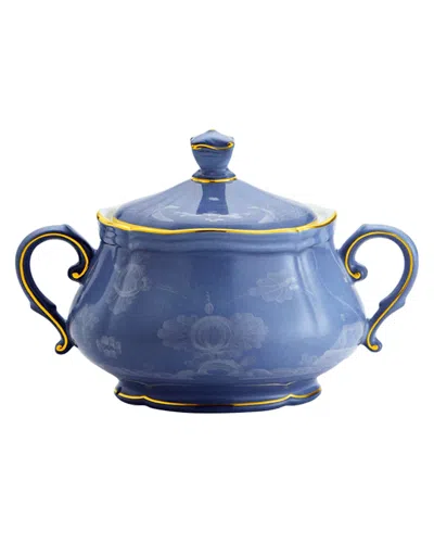 Ginori 1735 Oriente Italiano Pervinca Sugar Bowl In Blue