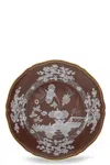 Ginori 1735 Oriente Floral-patterned Decorative Plate In Brown