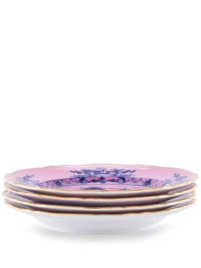 Ginori 1735 Oriente Azalea Dessertteller In Pink