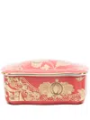 Ginori 1735 Oriente Italiano Porcelain Trinket Box (5cm X 13cm) In Rot