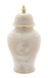 Ginori 1735 Oriente Italiano Potiche Vase With Cover In Neutral