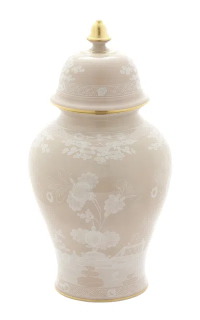 Ginori 1735 Oriente Italiano Potiche Vase With Cover