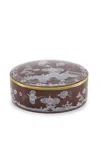 Ginori 1735 Oriente Italiano Round Box With Cover In Brown