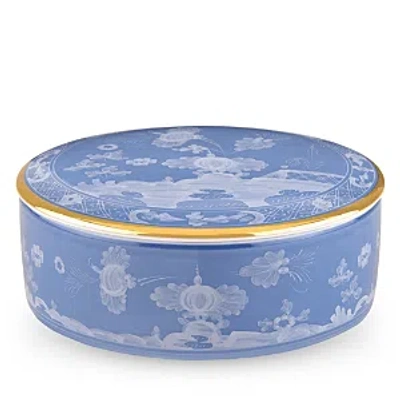 Ginori 1735 Oriente Italiano Round Box With Cover In Pervinca
