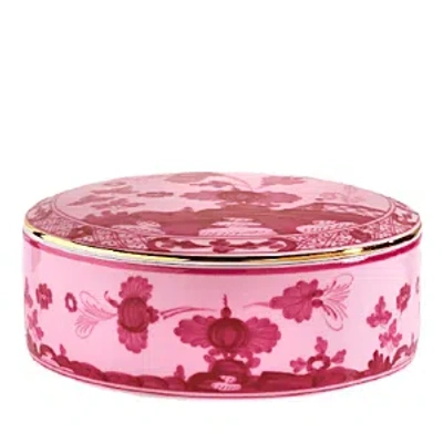 Ginori 1735 Oriente Italiano Round Box With Cover In Pink