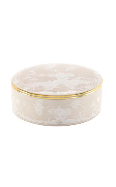 Ginori 1735 Oriente Italiano Round Box With Cover In Neutral