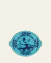 Ginori 1735 Oriente Italiano Round Cake Plate In Blue