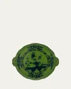 Ginori 1735 Oriente Italiano Round Cake Plate In Green