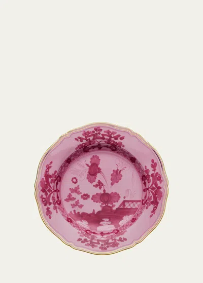 Ginori 1735 Oriente Italiano Round Flat Platter In Pink