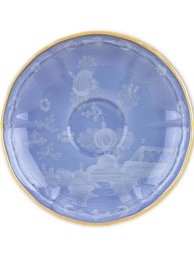 Ginori 1735 Oriente Italiano Antico Doccia Coffee Saucer In Pervinca