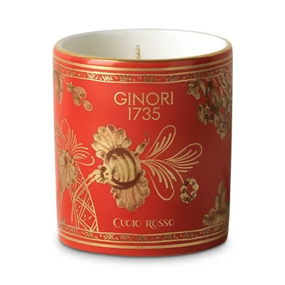 Ginori 1735 Oriente Italiano Rubrum Cuoio Rosso Candle, 250g In Oirubrum-cuoio