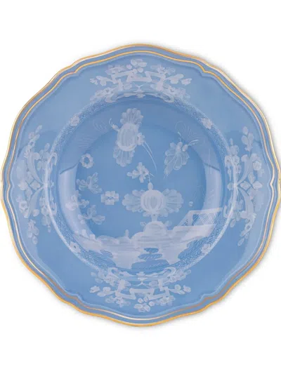 Ginori 1735 Oriente Italiano Soup Plate (24cm) In Blue
