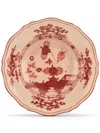 Ginori 1735 Oriente Antico Doccia Shape Soup Plate In Pink