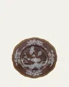 Ginori 1735 Oriente Italiano Castagna Charger Plate In Oi  Castagna