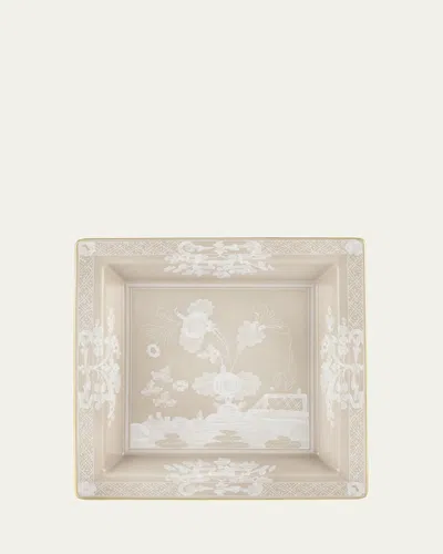 Ginori 1735 Oriente Italiano Square Change Tray, Meringa In Oi Meringa