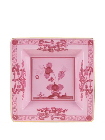 Ginori 1735 Oriente Italiano Square Plate (24.5cm) In Pink