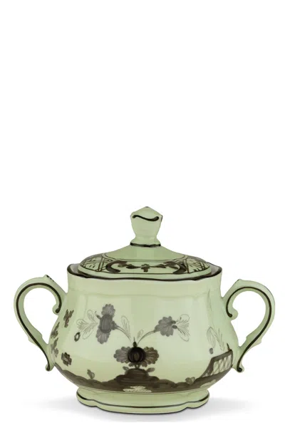 Ginori 1735 'oriente Italiano' Sugar Bowl 270 Cc In Green