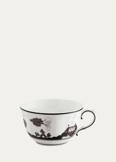 Ginori 1735 Oriente Italiano Tea Cup, Albus In Black