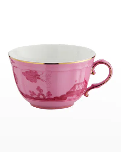 Ginori 1735 Oriente Italiano Tea Cup, Porpora In Pink