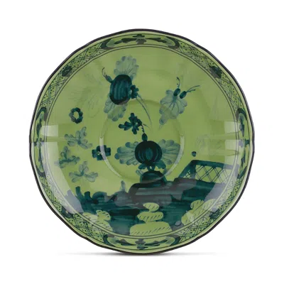 Ginori 1735 Oriente Italiano Tea Saucer In Green