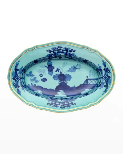 Ginori 1735 Oriente Italiano Trinket Tray In Blue